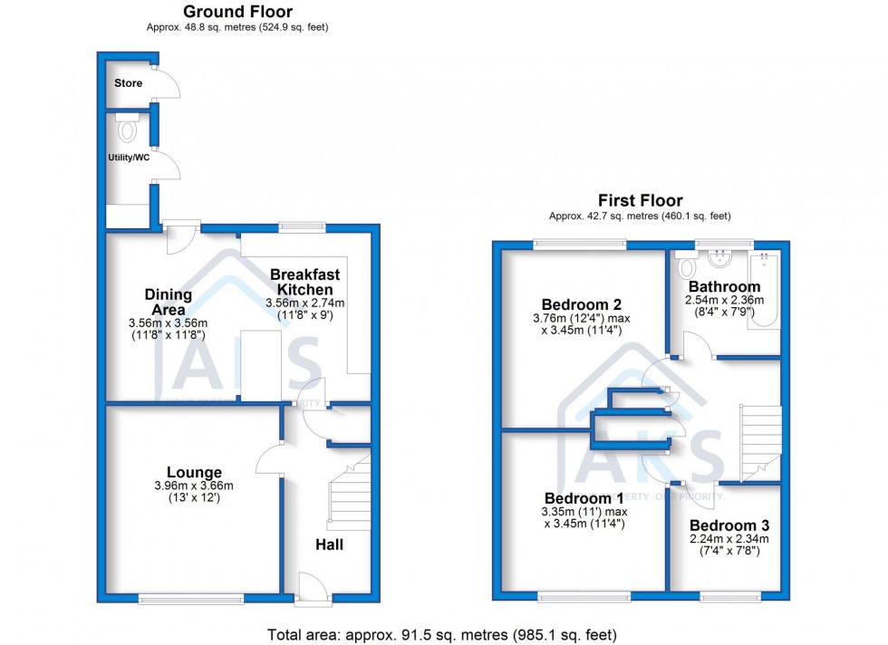 Floorplan for Southcroft, Littleover, DE23