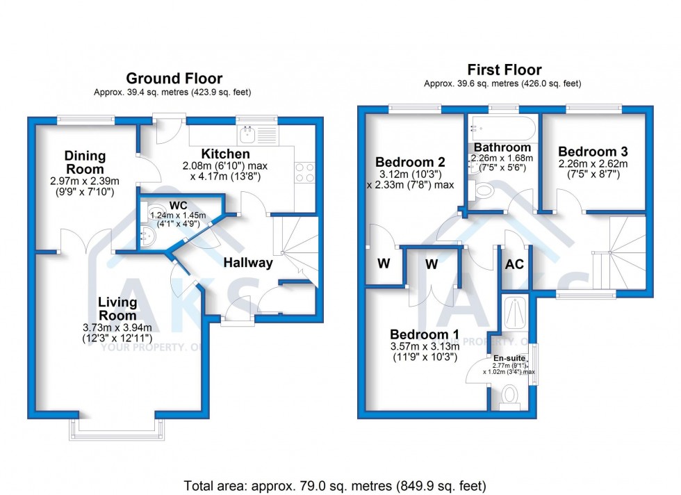 Floorplan for Windrush Road, Hilton, DE65