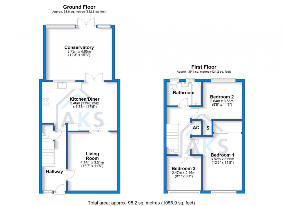 Floorplan for Wilmington Avenue, Alvaston, DE24