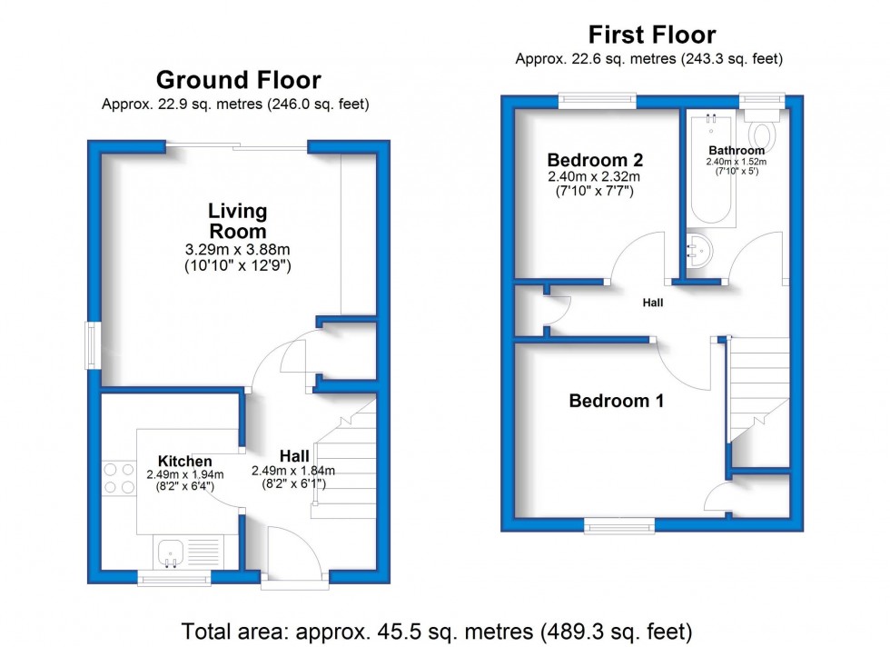 Floorplan for Hobkirk Drive, Sinfin, DE24