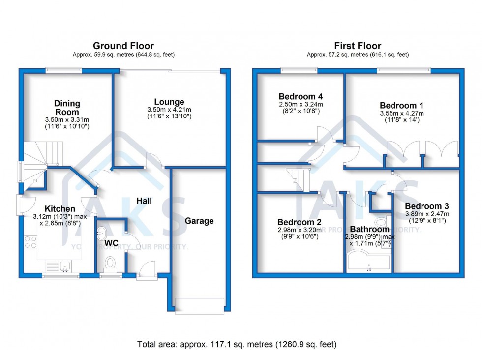 Floorplan for Sinfin Moor Lane, Chellaston, DE73