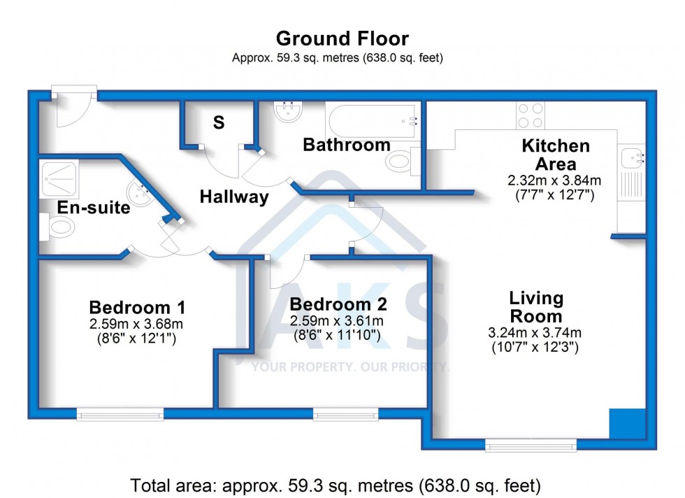 Floorplan for Magnus Court, Derby, DE21