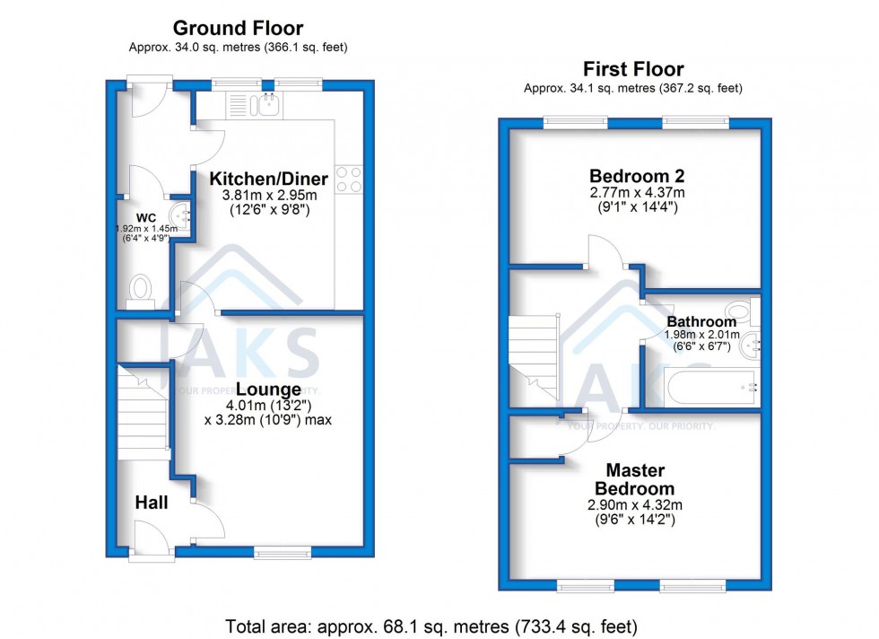 Floorplan for Arthur Street, Burton-On-Trent, DE14