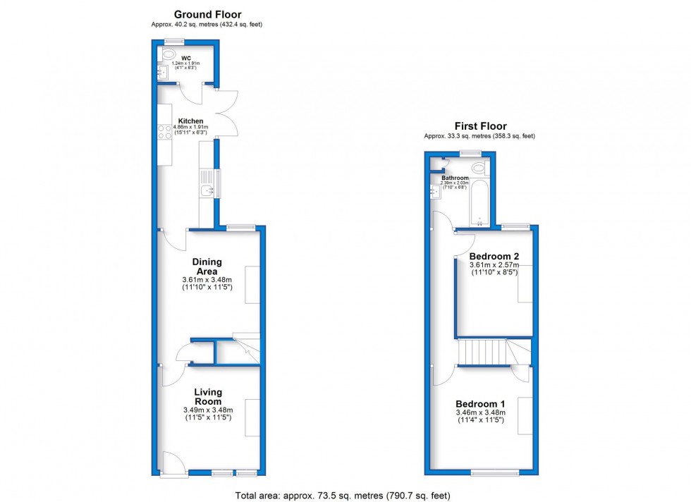Floorplan for Station Road, Hatton, DE65