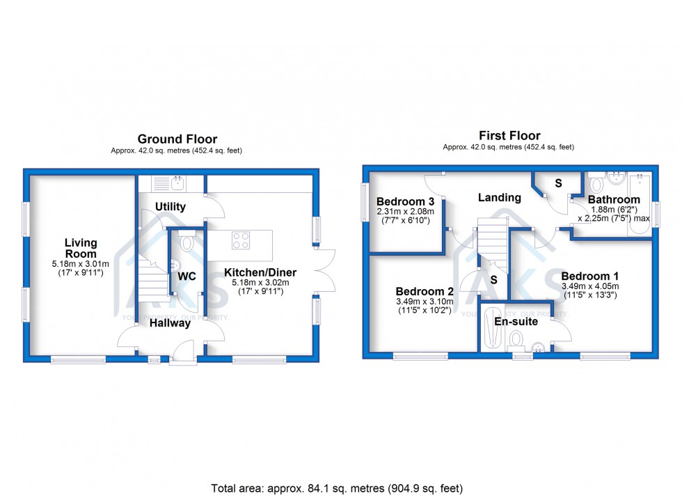 Floorplan for Windsor Avenue, Hatton, DE65