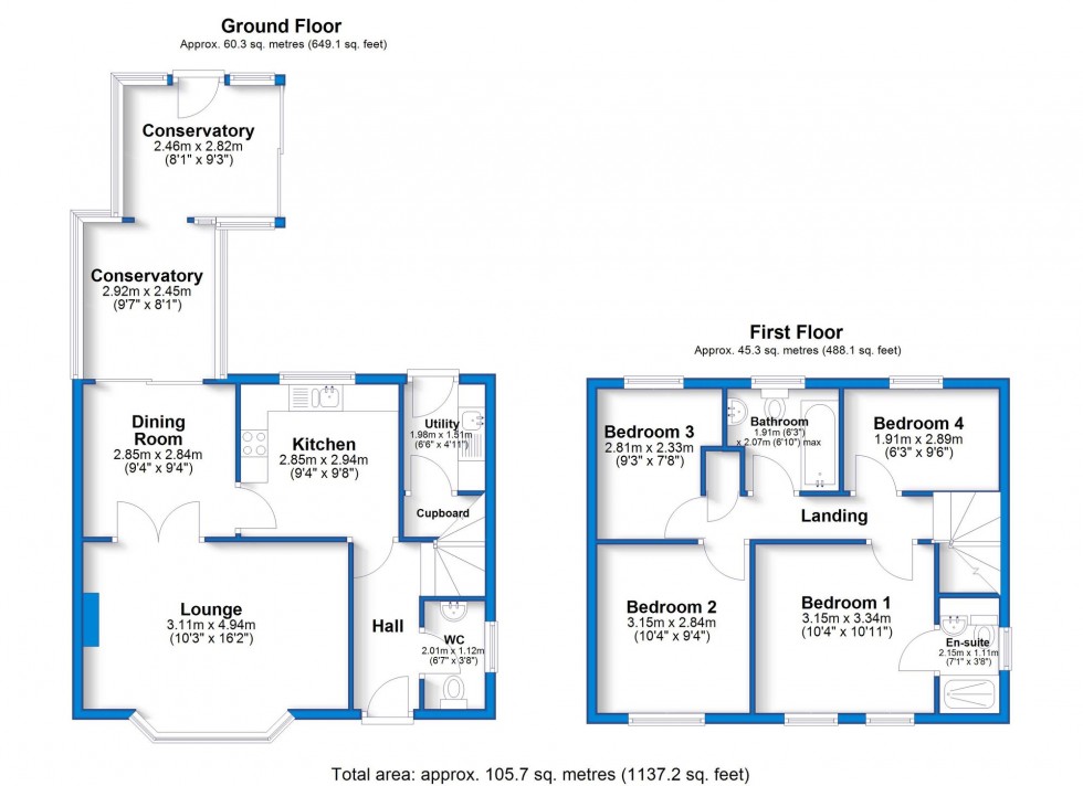 Floorplan for Rodney Close, Hilton, DE65