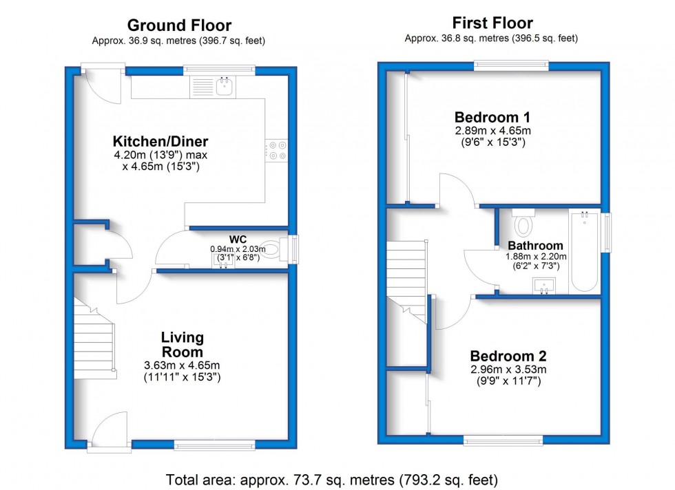 Floorplan for Phildock Wood Road, Derby, DE22