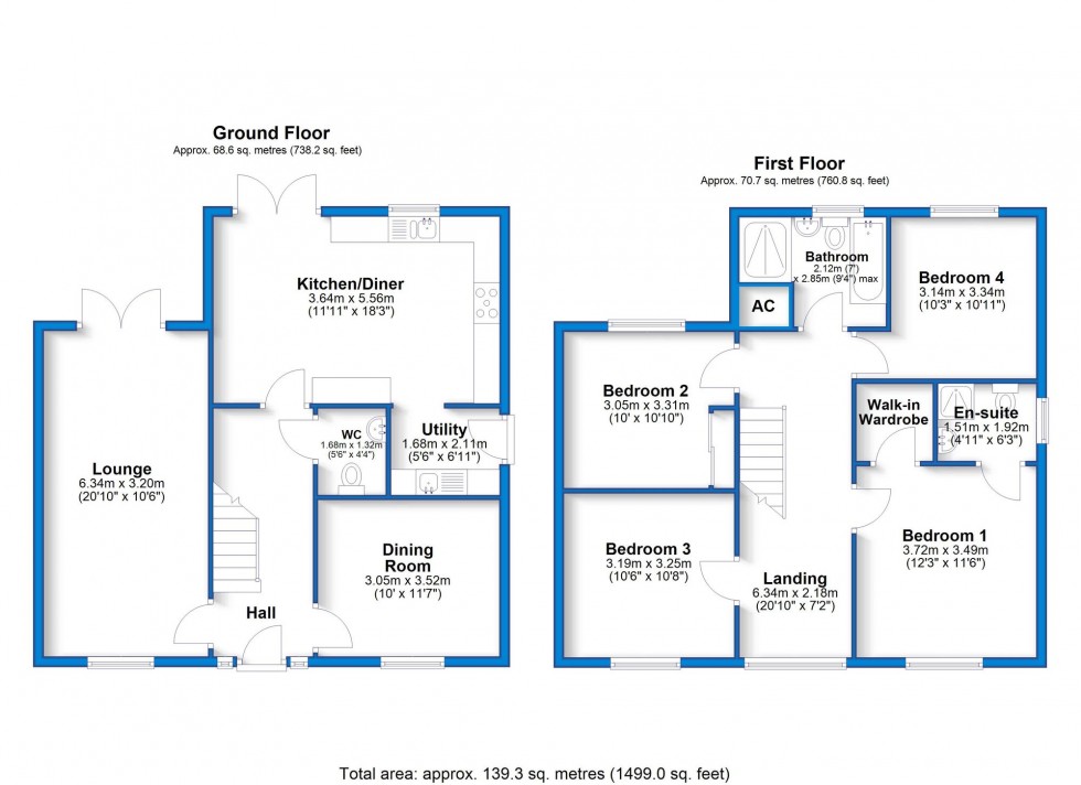 Floorplan for Frankley Close, Hilton, DE65