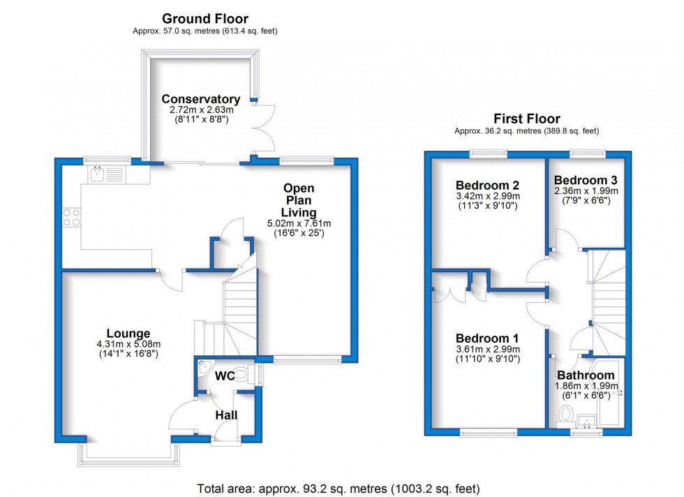 Floorplan for Frampton Gardens, Littleover, DE23