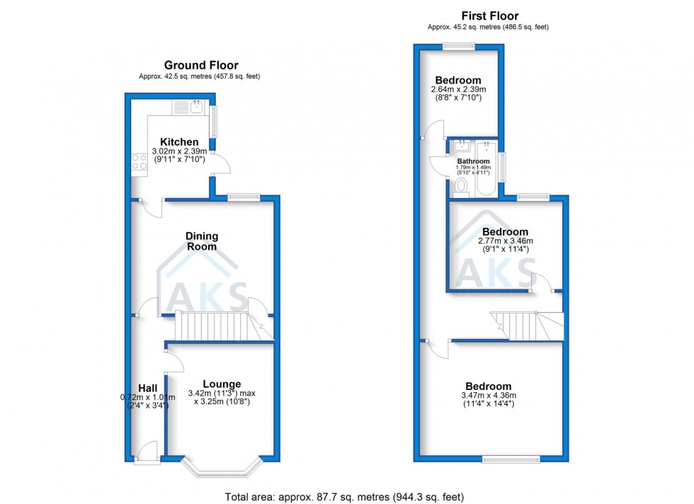 Floorplan for Hardwick Street, Derby, DE24
