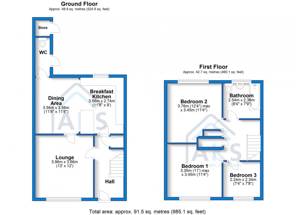 Floorplan for Southcroft, Littleover, DE23