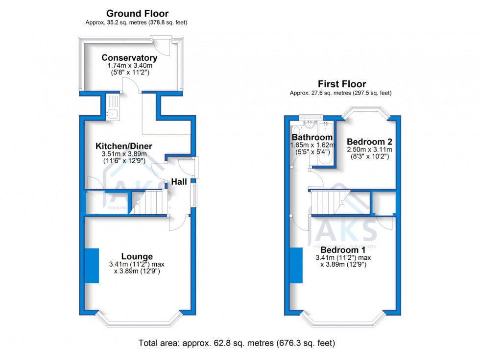 Floorplan for St. Albans Road, Derby, DE22