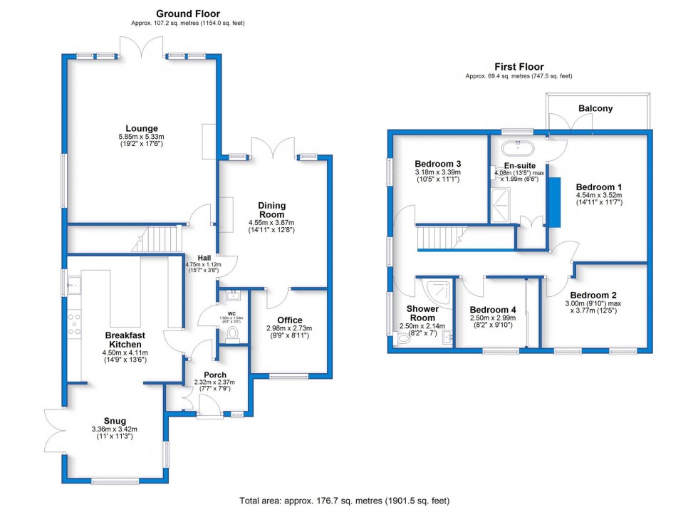 Floorplan for Dovecliff Road, Stretton, DE13