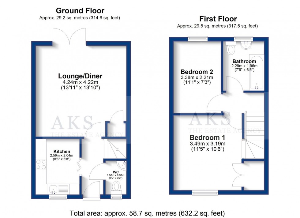 Floorplan for Eaton Close, Hatton, DE65