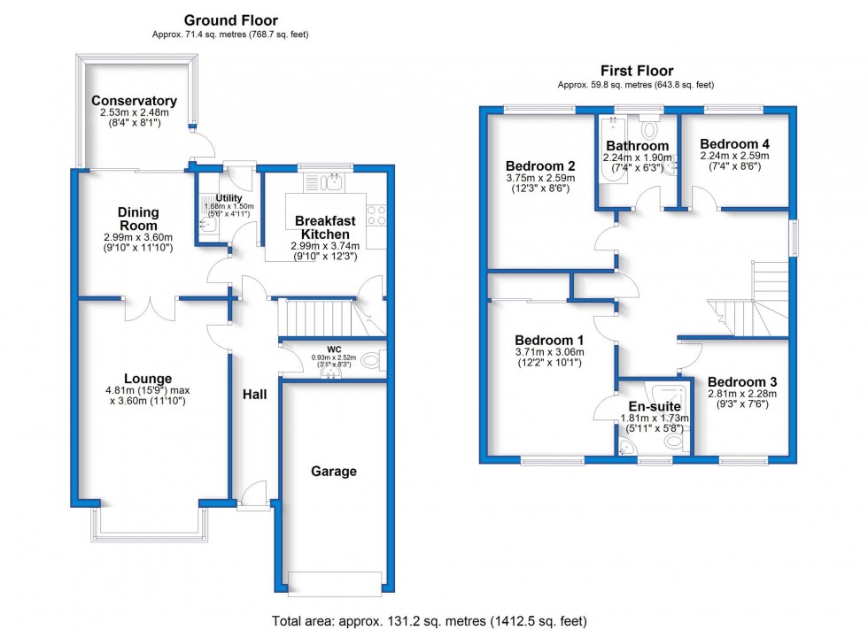 Floorplan for Mulberry Way, Hilton, DE65