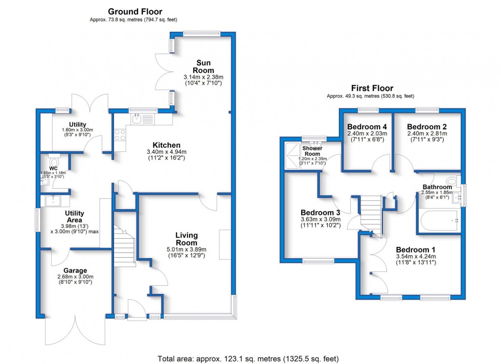 Floorplan for Woodmans Croft, Hatton, DE65