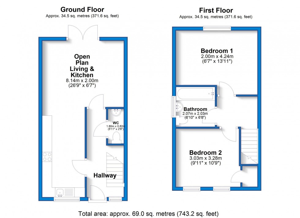 Floorplan for Old Station Close, Etwall, DE65