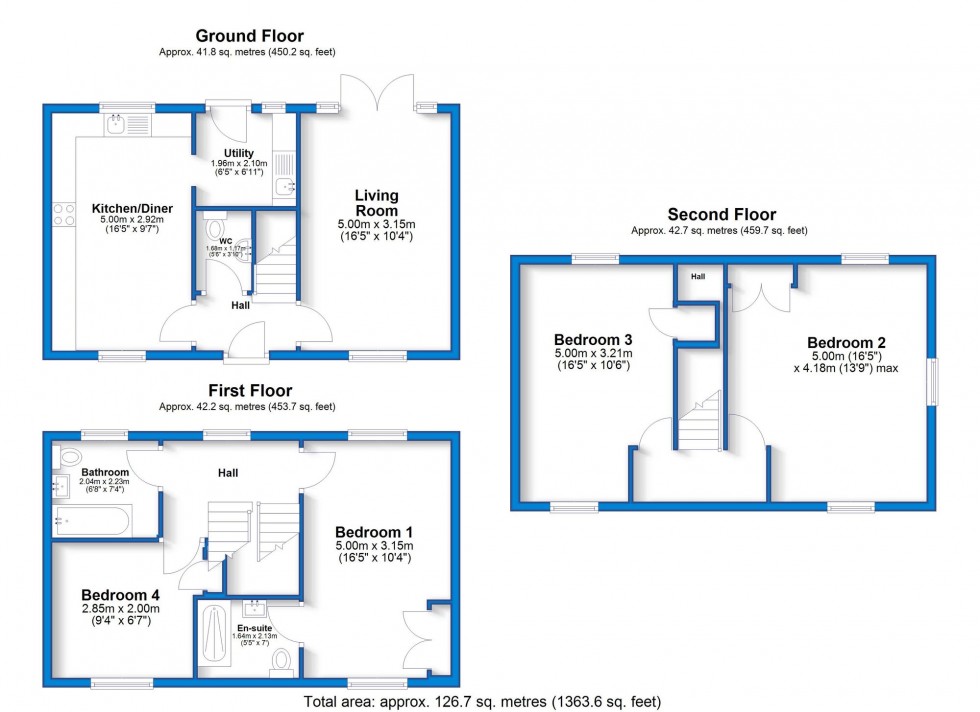 Floorplan for Trusley Brook, Hilton, DE65