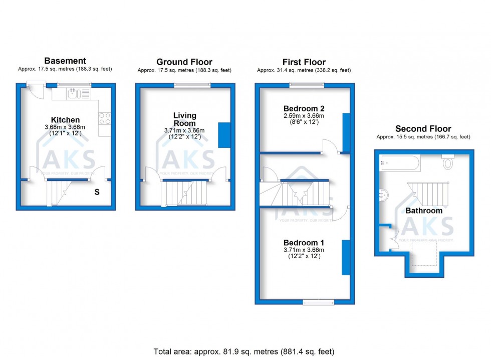 Floorplan for Junction Street, Derby, DE1