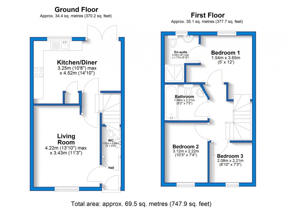 Floorplan for Balmoral Way, Hatton, DE65