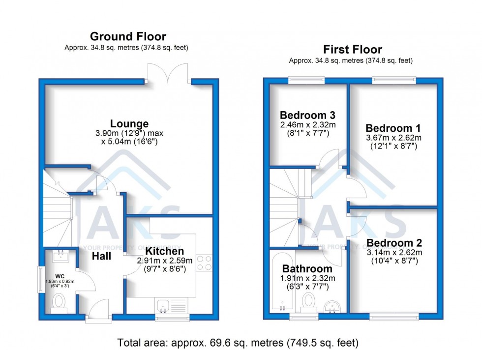Floorplan for Mill Farm, Repton, DE65