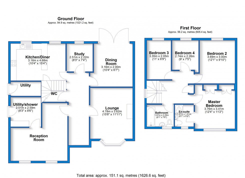 Floorplan for Bren Way, Hilton, DE65