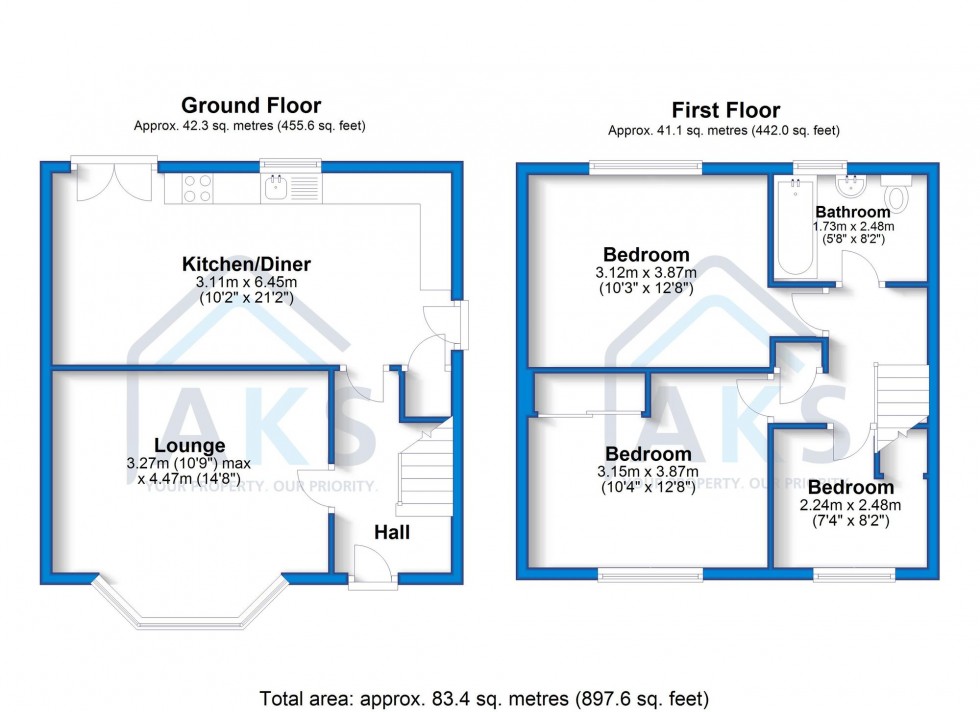 Floorplan for Wingfield Drive, Chaddesden, DE21