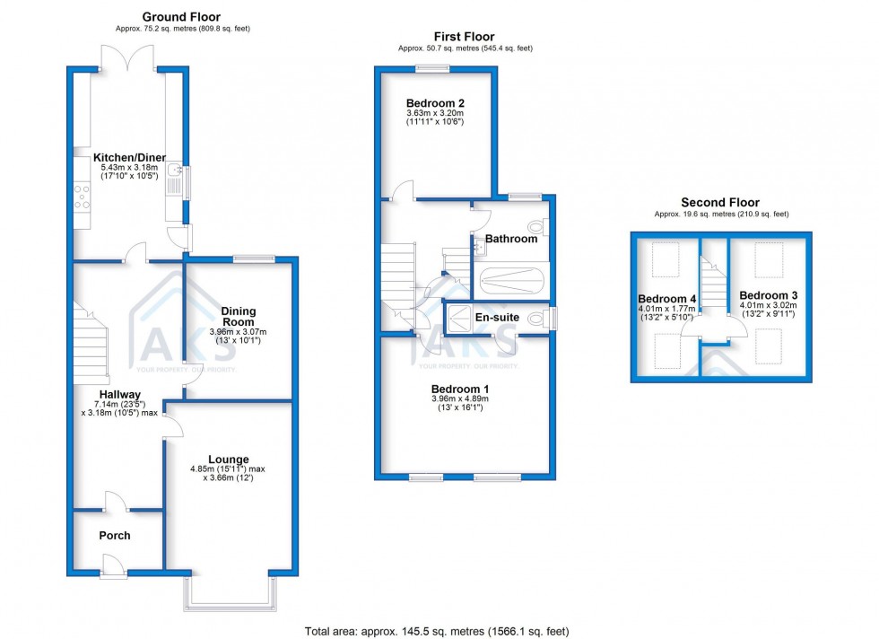 Floorplan for Littleover Lane, Derby, DE23