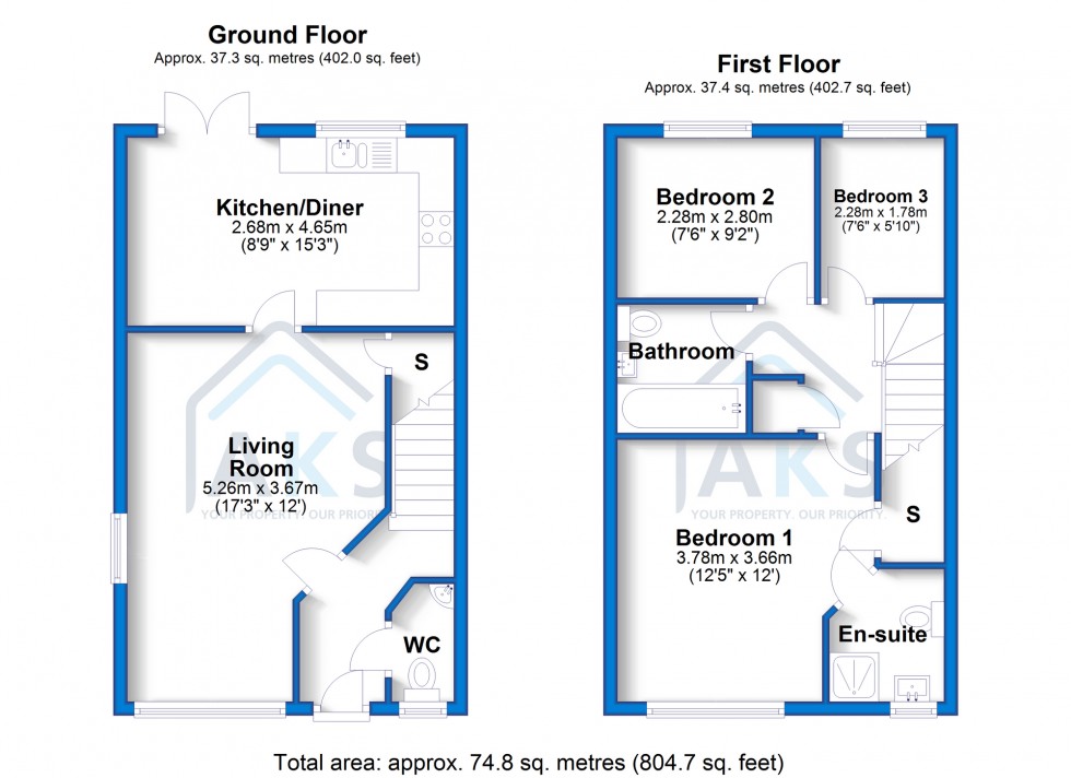 Floorplan for Packington Road, Hilton, DE65