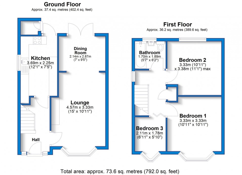 Floorplan for Clifton Drive, Mickleover, DE3