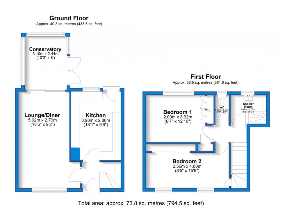Floorplan for New Road, Hilton, DE65
