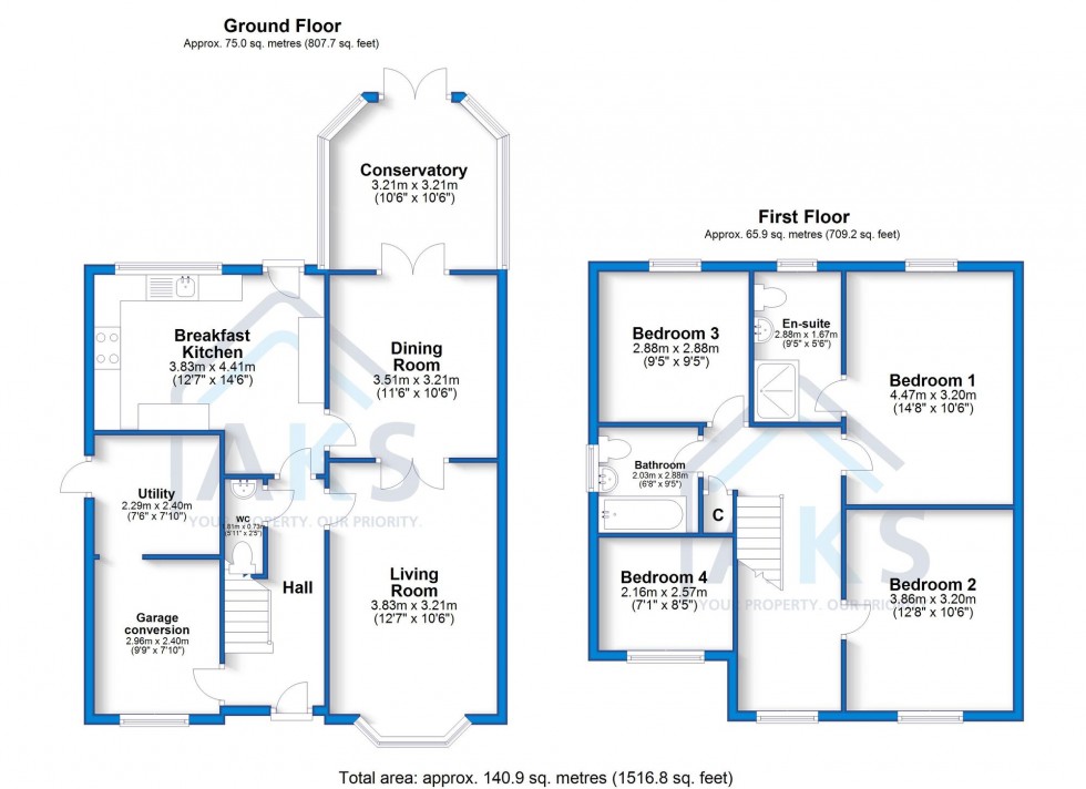 Floorplan for Tinsell Brook, Hilton, DE65