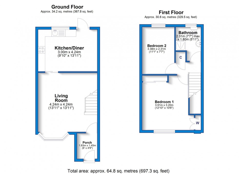 Floorplan for Church Mews, Hatton, DE65