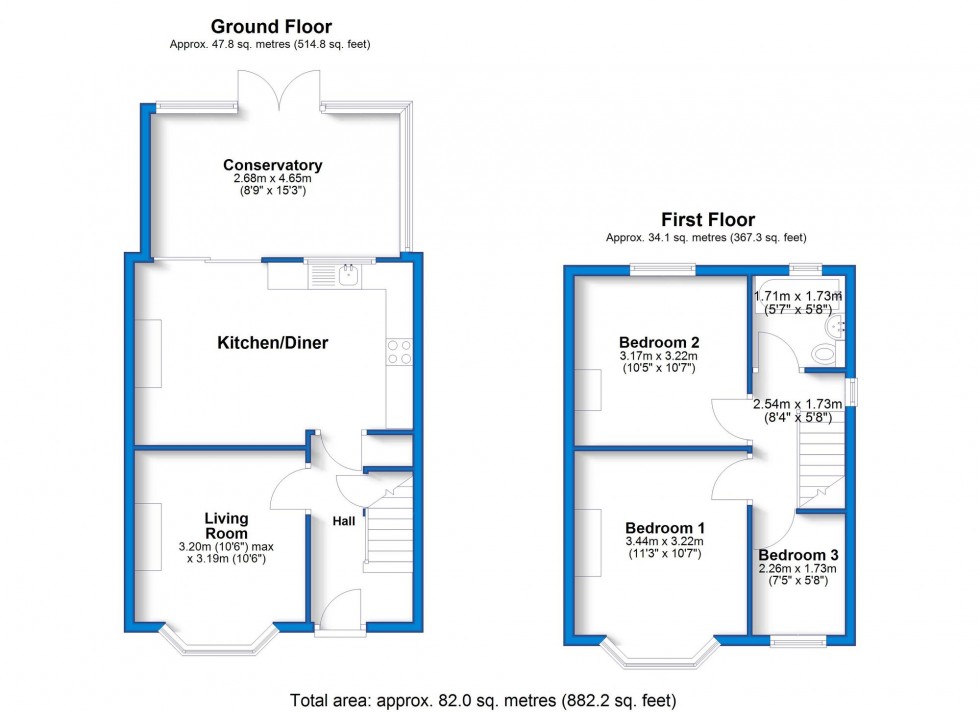 Floorplan for Egginton Road, Etwall, DE65