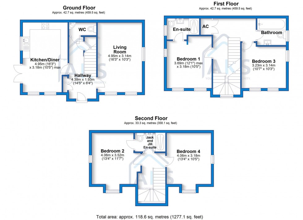 Floorplan for Regents Drive, Mickleover, DE3