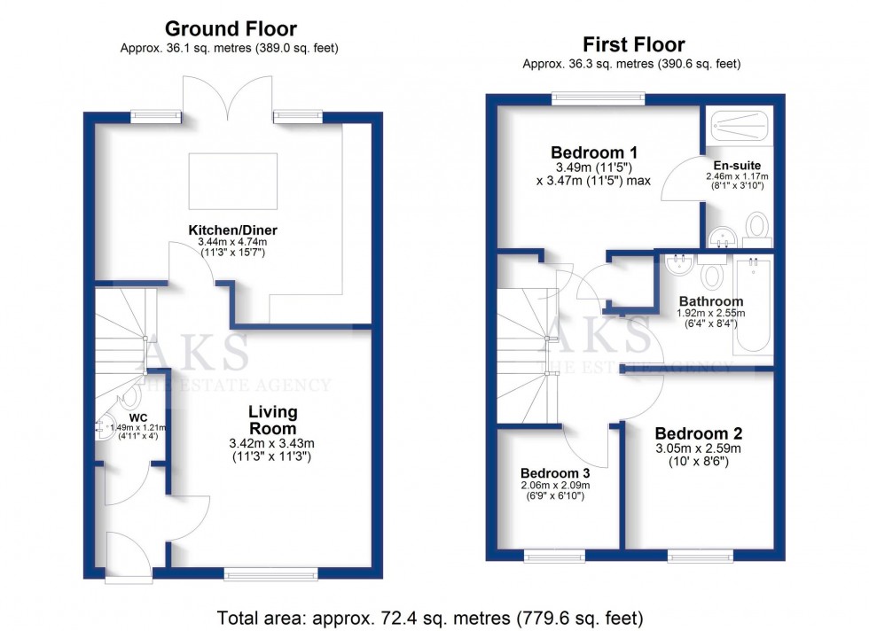 Floorplan for Sherholt Road, Rolleston-On-Dove, DE13