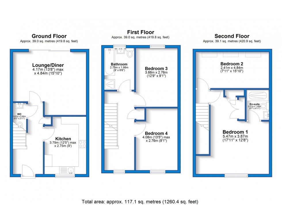 Floorplan for Foss Road, Hilton, DE65