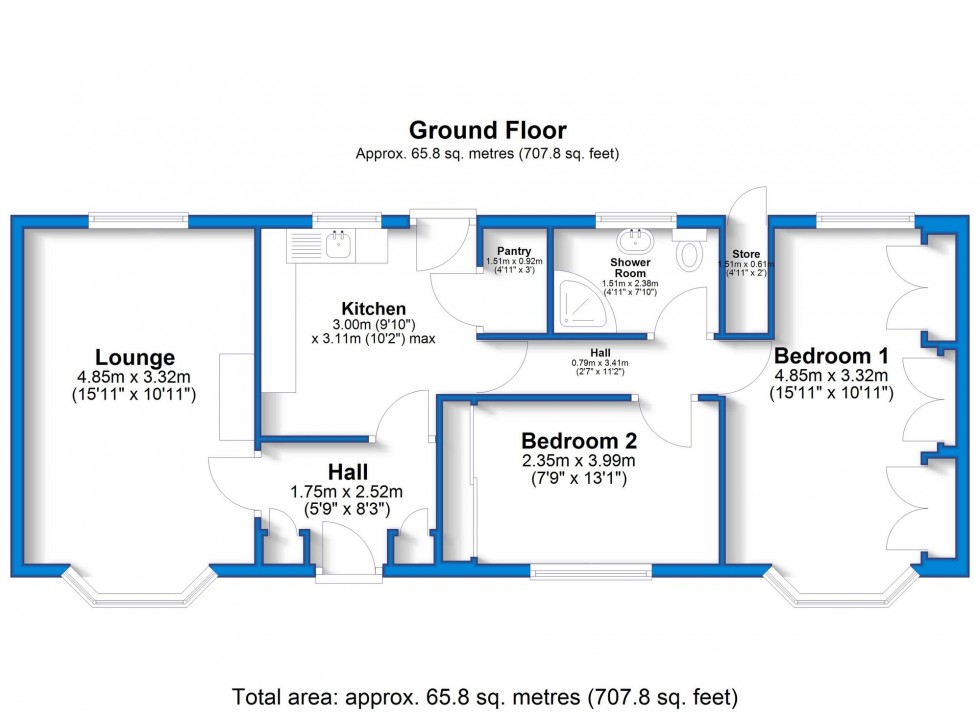 Floorplan for Wellesley Avenue, Sunnyhill, DE23