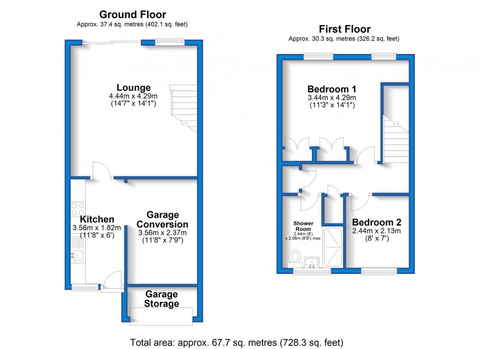 Floorplan for Dean Street, Derby, DE22