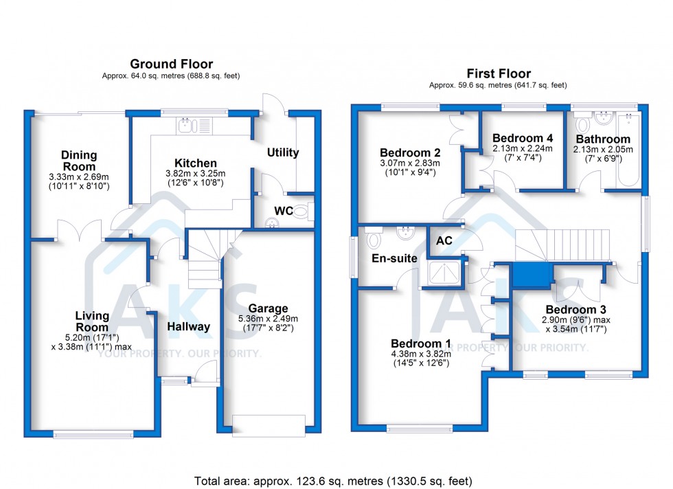 Floorplan for Longthorpe Close, Littleover, DE23
