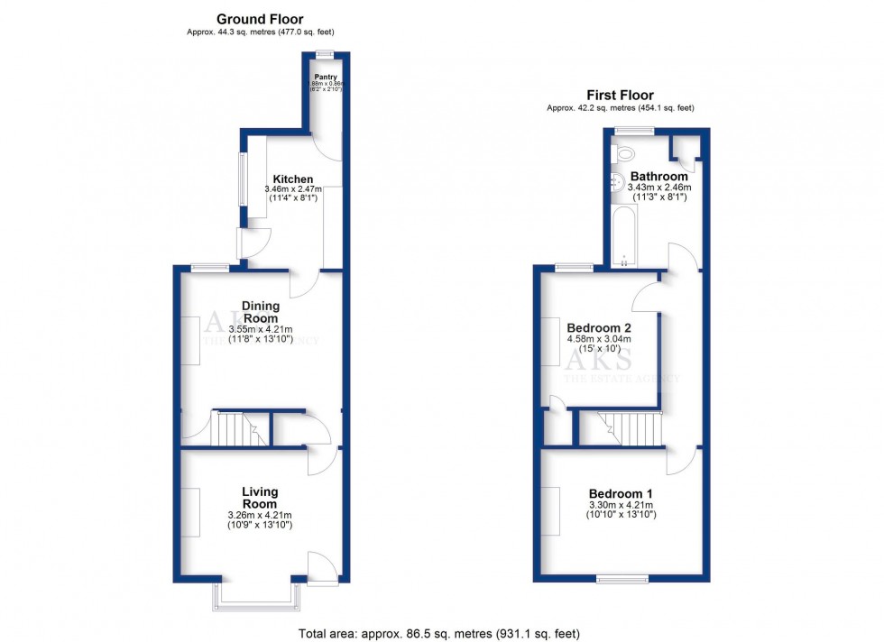 Floorplan for Dover Road, Burton-On-Trent, DE13