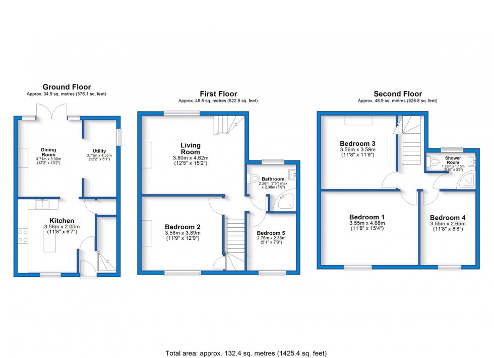 Floorplan for Lander Lane, Belper, DE56