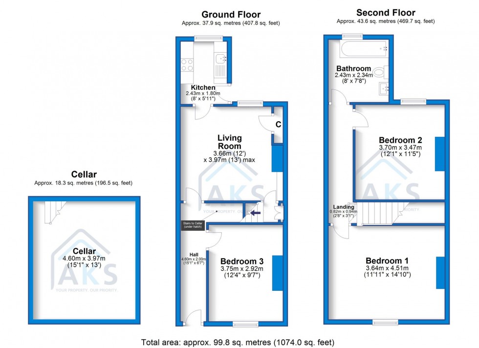 Floorplan for Uttoxeter Old Road, Derby, DE1