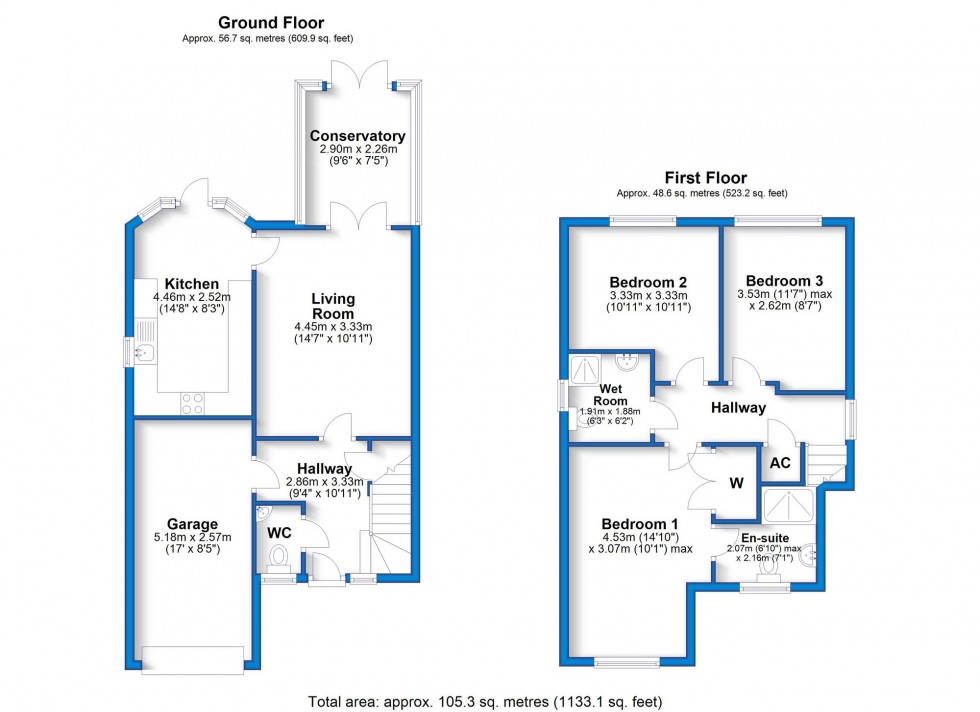 Floorplan for Nene Way, Hilton, DE65