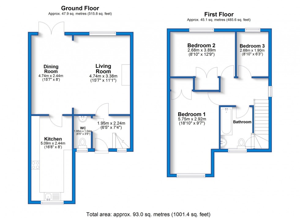 Floorplan for Hassall Road, Hatton, DE65