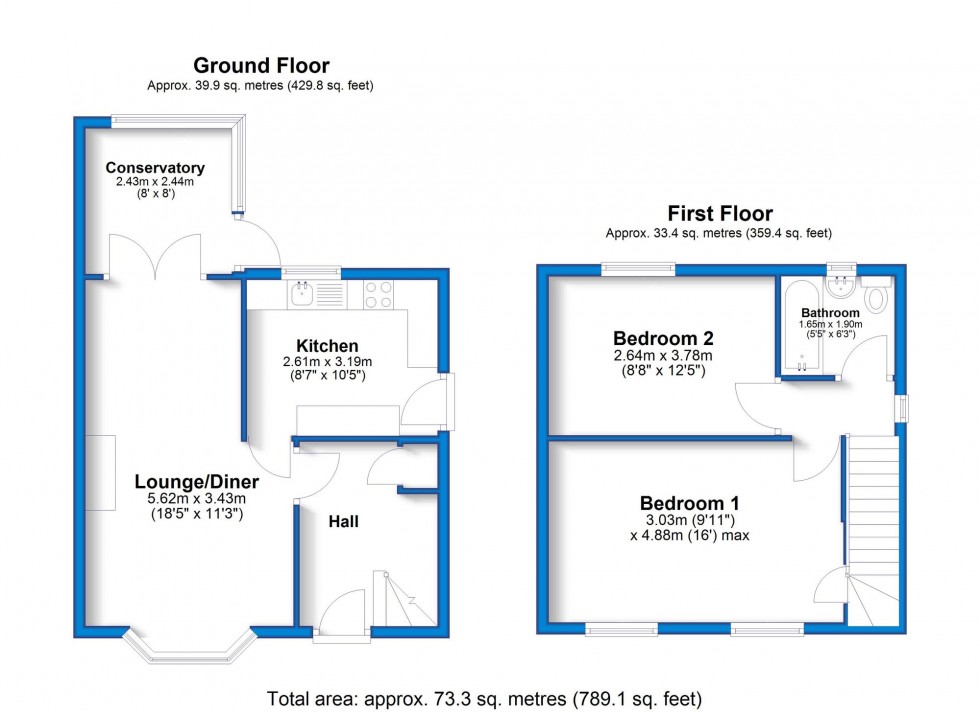 Floorplan for New Road, Hilton, DE65