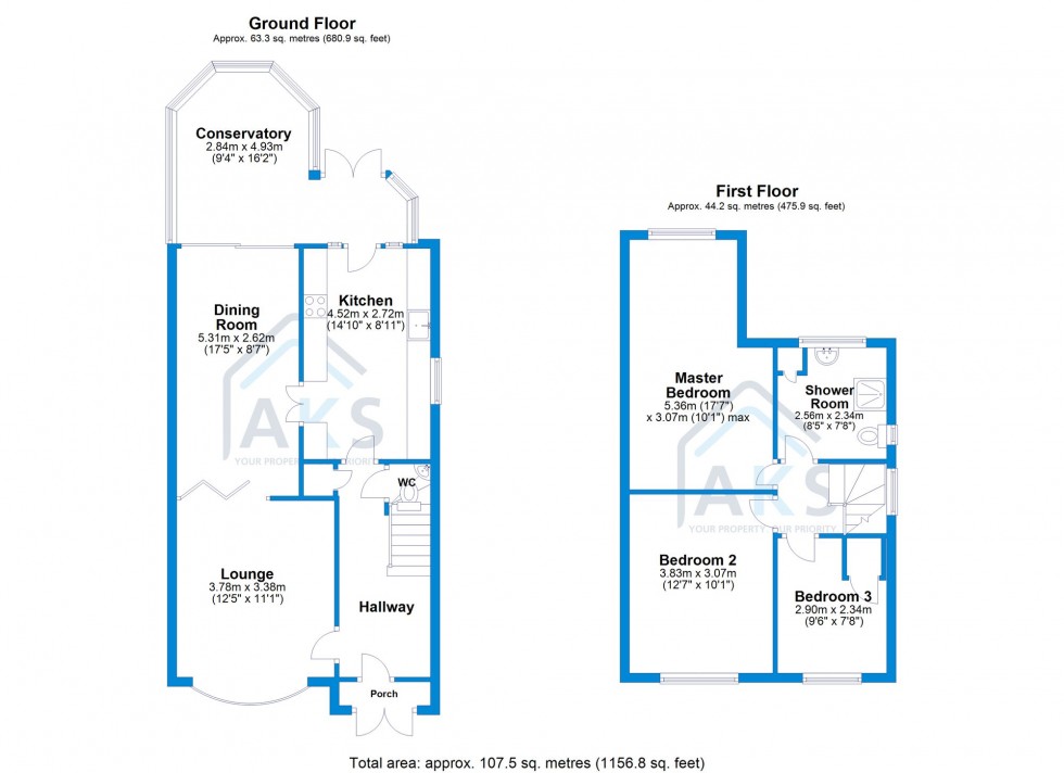 Floorplan for Peacroft Lane, Hilton, DE65