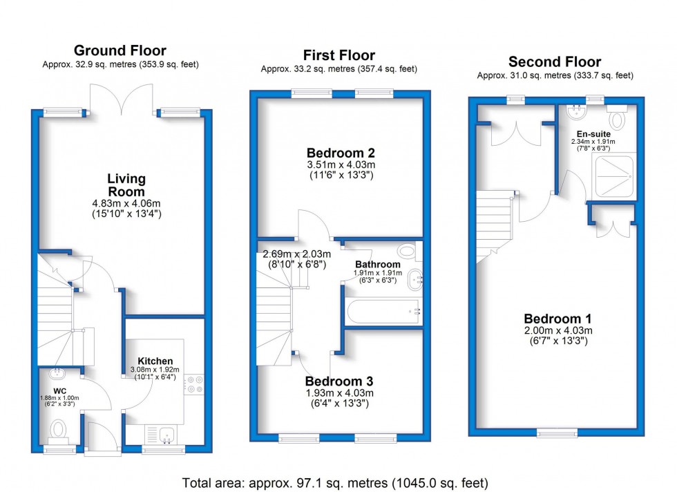 Floorplan for Thames Way, Hilton, DE65
