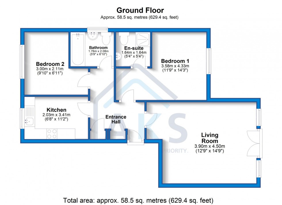 Floorplan for Cowslip Meadow, Derbyshire, DE72