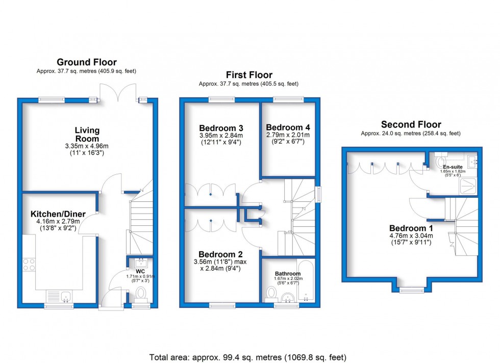 Floorplan for Balmoral Way, Hatton, DE65